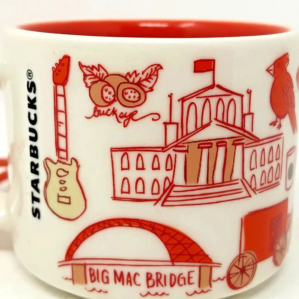 Starbucks OHIO Been There Series Mini Mug Ornament 2023 2 Fl Oz Collectible